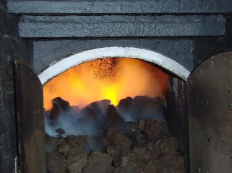 Peat fire at Laphroaig