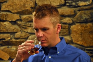 Grant Stevely hard at "work"