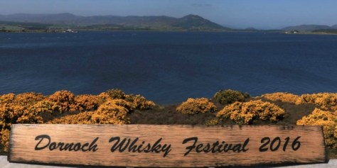 Dornoch Whisky Festival 2016 with view.